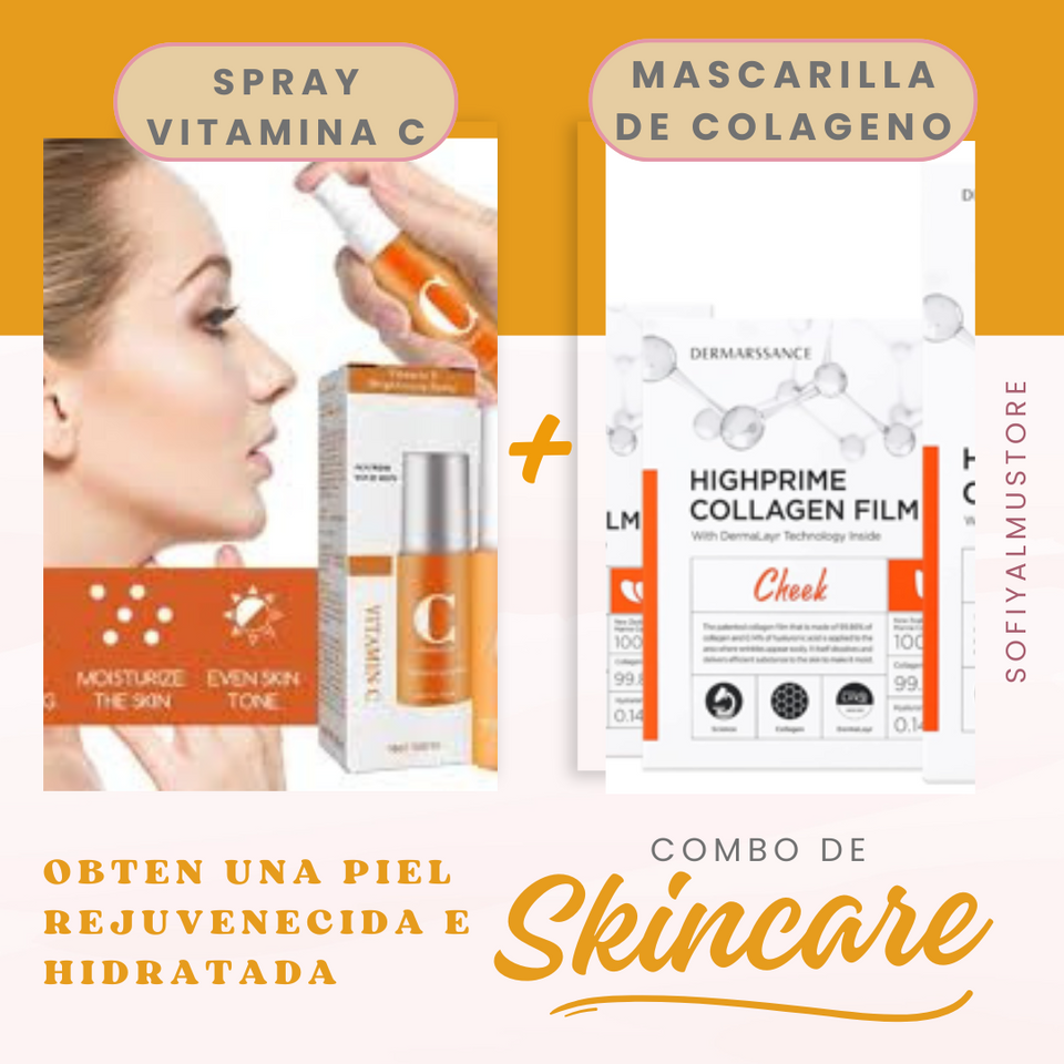 Summer Pack- Mascarilla de Colageno + Vitamina c rejuvenecedora